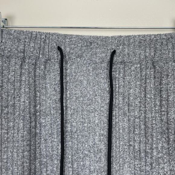 Sabina Musayev Skirt Womens Medium Gray Ribbed Knit Drawstring Pockets Cozy - Picture 2 of 9